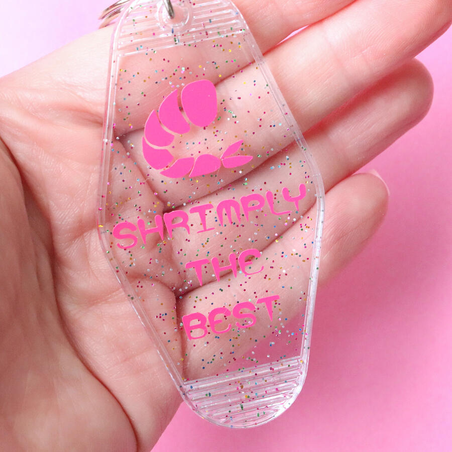 Shrimply the Best Keychain