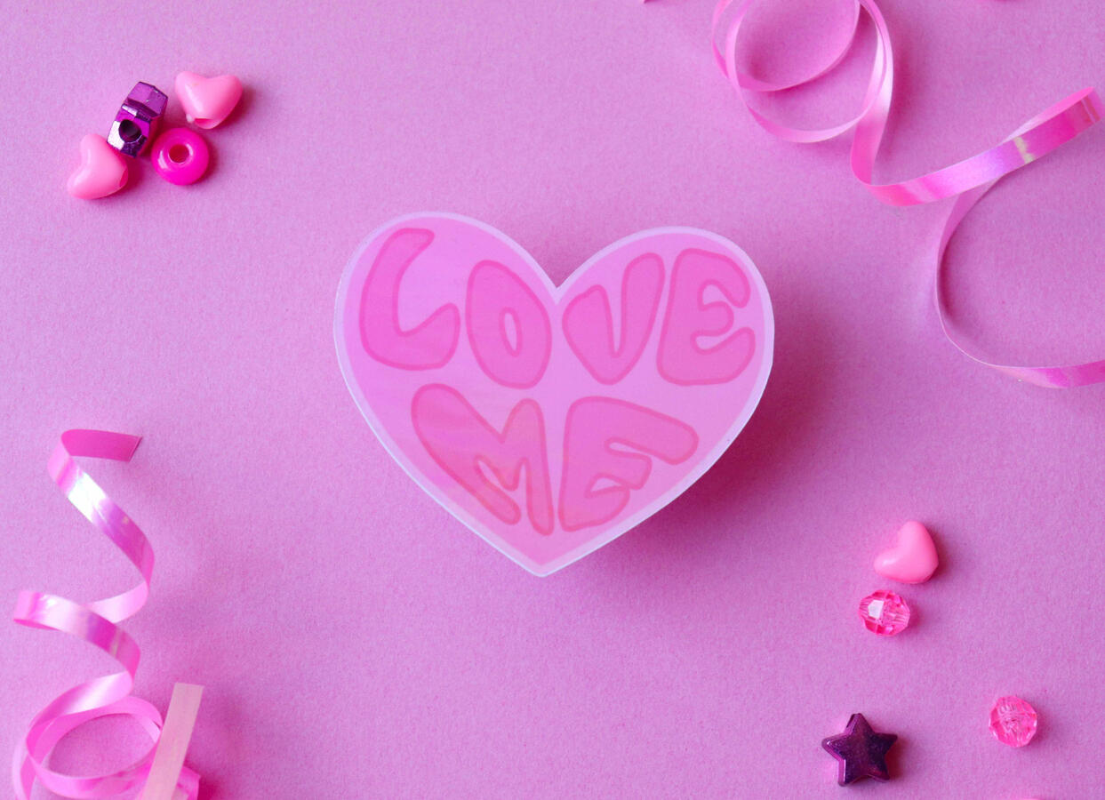 love heart sticker