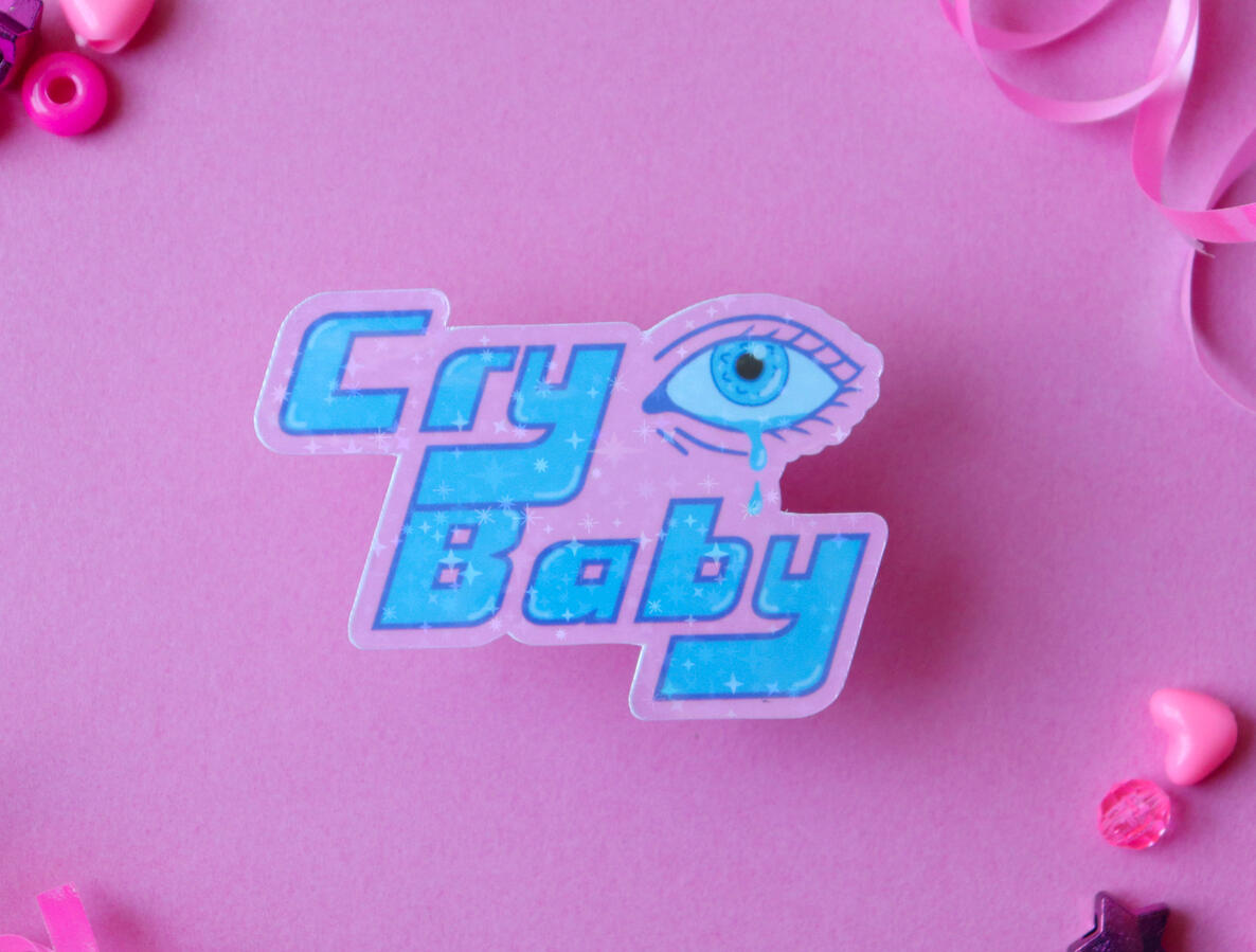 cry baby sticker