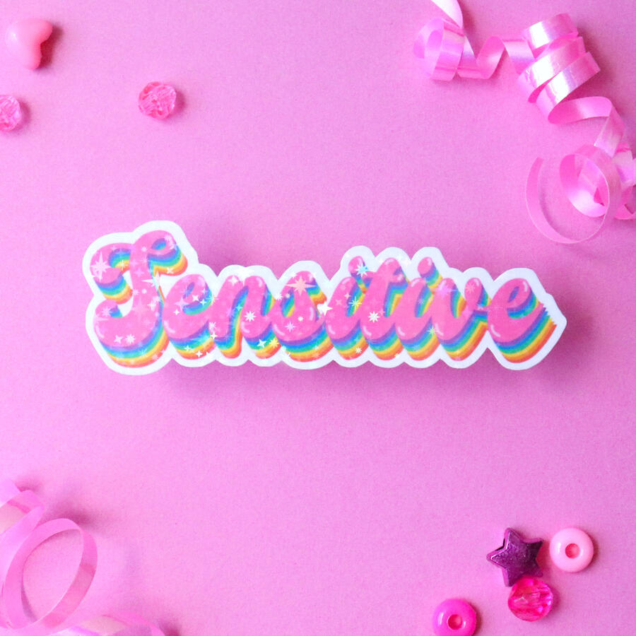 sensitive sticker