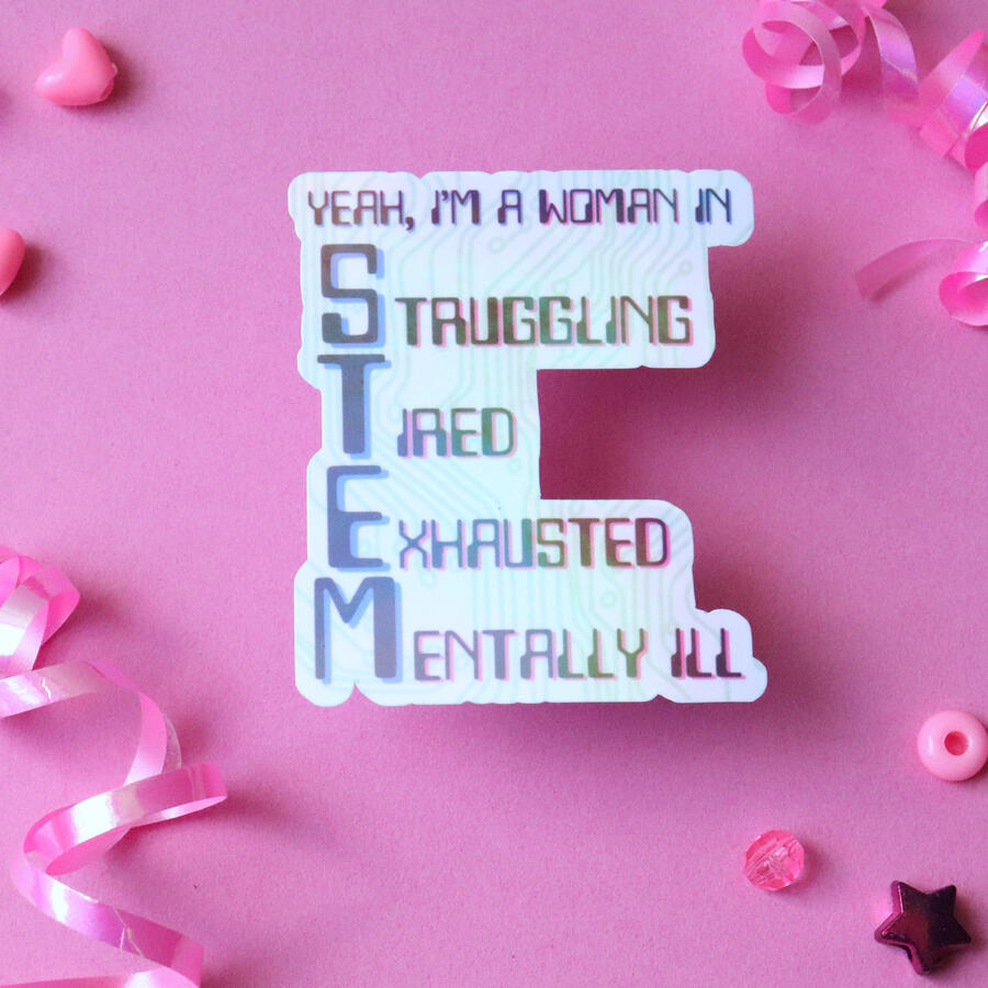 Women In STEM sticker