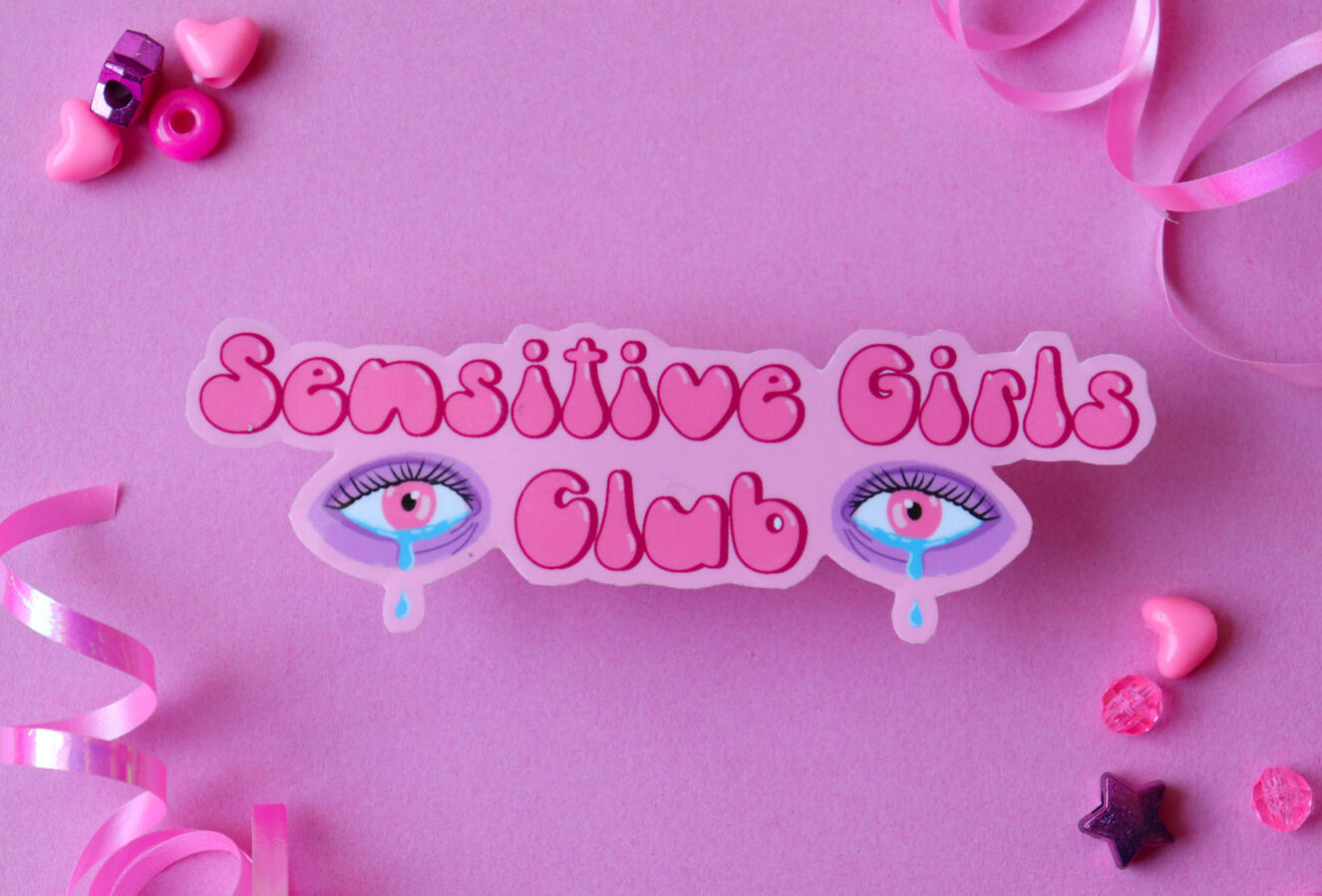 sensitive girls club sticker